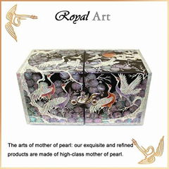 Luxury Jewelry Box with Mother of pearl inlaid; DO-1230 