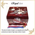 Luxury Jewelry Box with Mother of pearl inlaid; OR-28  1