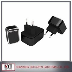 promotional 5V 2A dual USB wall charger adapter 