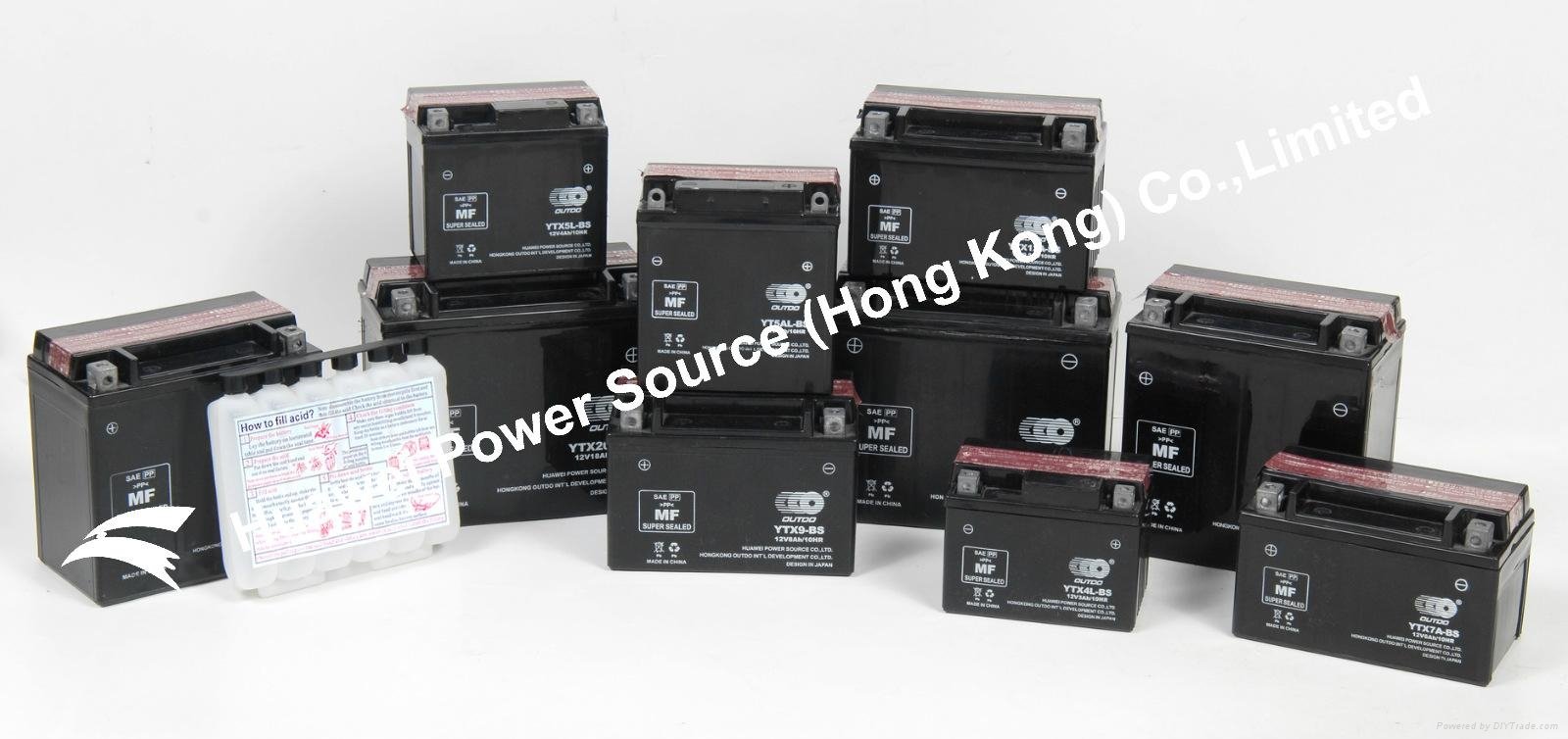 Dry Charged Motorcycle Battery 2