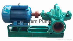 Single stage double suction split case pump