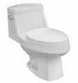 CUPC  porcelain flush toilet jet-siphonic one piece toilet(WCT8) 1