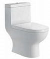 Hotel used ceramic bathroom flush toilet Jet-siphonic one piece toilet(WCT12)