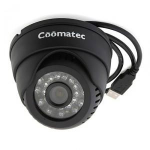 Coomatec DVRCam Micro SD Card DVR CCTV Dome Camera C802 