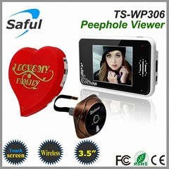 3.5'' touch screen 2.4GHz wireless digital door peephole viewer