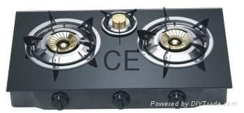 High Quality Built-in Table Glass Gas Stove 3  Burner
