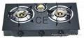 High Quality Built-in Table Glass Gas Stove 3  Burner 1