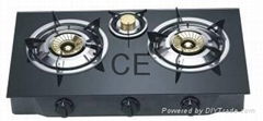 High Quality Built-in Table Glass Gas Stove 3  Burner