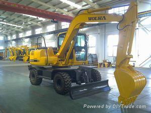 10 ton china wheel excavator for sale 