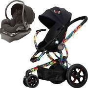 4moms Origami Power Folding Stroller - Silver