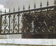 wrought iron fence