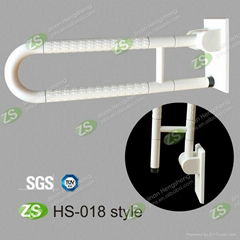 Home using bathroom safety grab bar for elderly