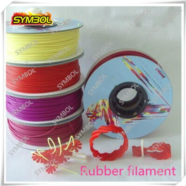 2014 New Material Hot sell 3D printer Flexible Filament  Rubber Filament 0.8kg