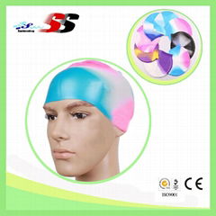 Silicone Swimming Caps with customized logo for Adults and Kids 