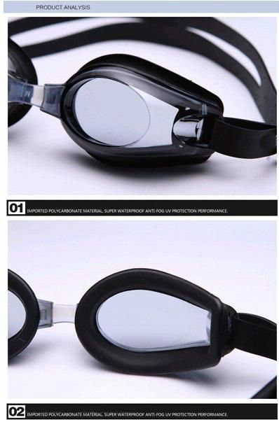 Best Quality Custom Polycarbonate Silicone Swim Glasses  4