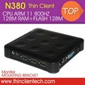 Thin Client N380 PC Station With ARM USB VGA Support Win XP/WIN7/2000 Server
