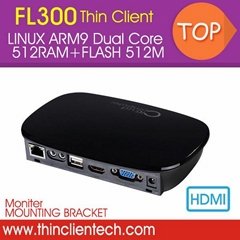 FL300 Thin Client Mini PC Station with Dual Core Linux Embedded HDMI 1080P RDP 7