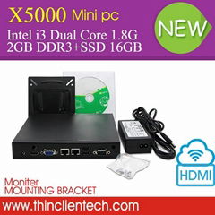 Mini PC Intel Dual Core i3 Mini Desktop Computer Dual Lan COM(RS232) HDMI HTPC