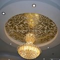 Damasco Oro Giallo JY-P-D03 Golden and White Pattern Glass Mosaic Tile 3
