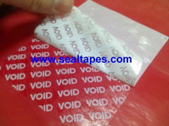 Tamper evident label materials