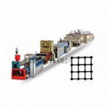 PE one-way to two-way stretch geogrid production line