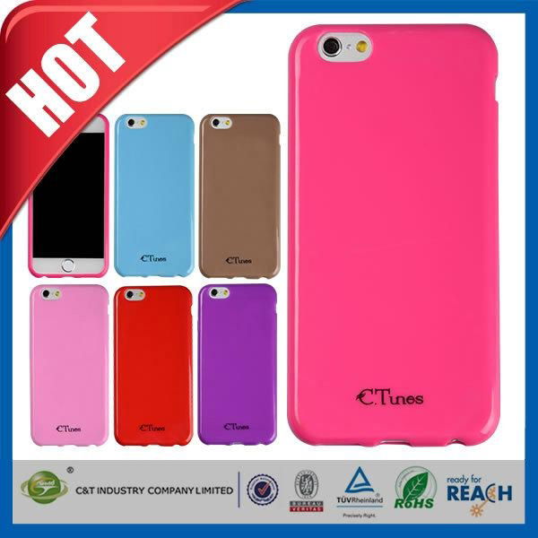 C&T Simple soft tpu smooth gel cover skin for apple iphone 6 plus 4