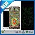 C&T Wolf Aztec Animal Faces Luminous Glow in the Dark Cover Case FOR IPHONE 6 4