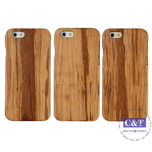 C&T Genuine Natural Bamboo Wooden Wood Case Cover for iPhone 6 4.7''