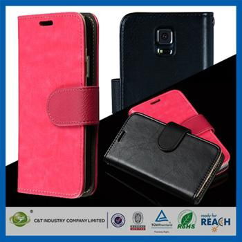 C&T Leather flip cell phone case for galaxy note 4 2