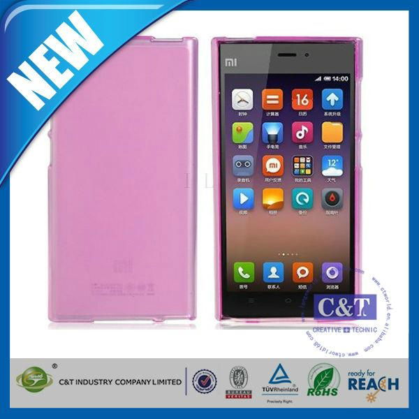 C&T Factory price! custom cell phone tpu cover for xiaomi mi3 case 4