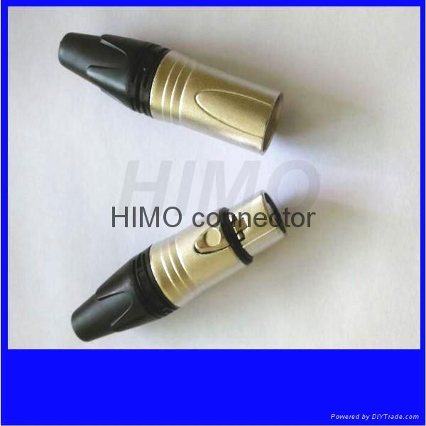 hot sell 3pin XLR Male cable Connector Nickel Silver Contacts