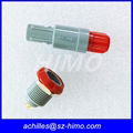 red color two keying 5pin red Lemo