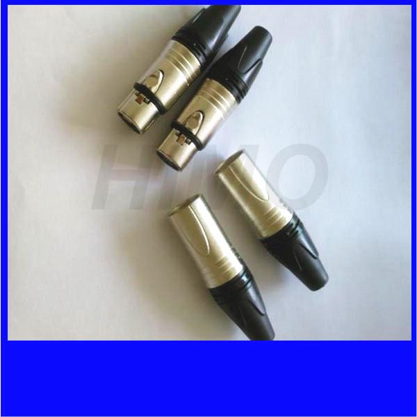 hot sell 3pin XLR Male cable Connector Nickel Silver Contacts 3