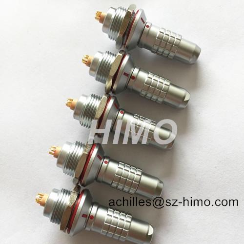 compatible lemo 3pin 7pin 8pin 0K 1K ip68 waterproof push-pull connector   4