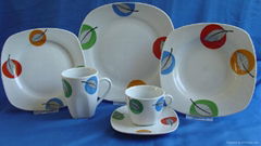  Square Porcelain Dinner Set