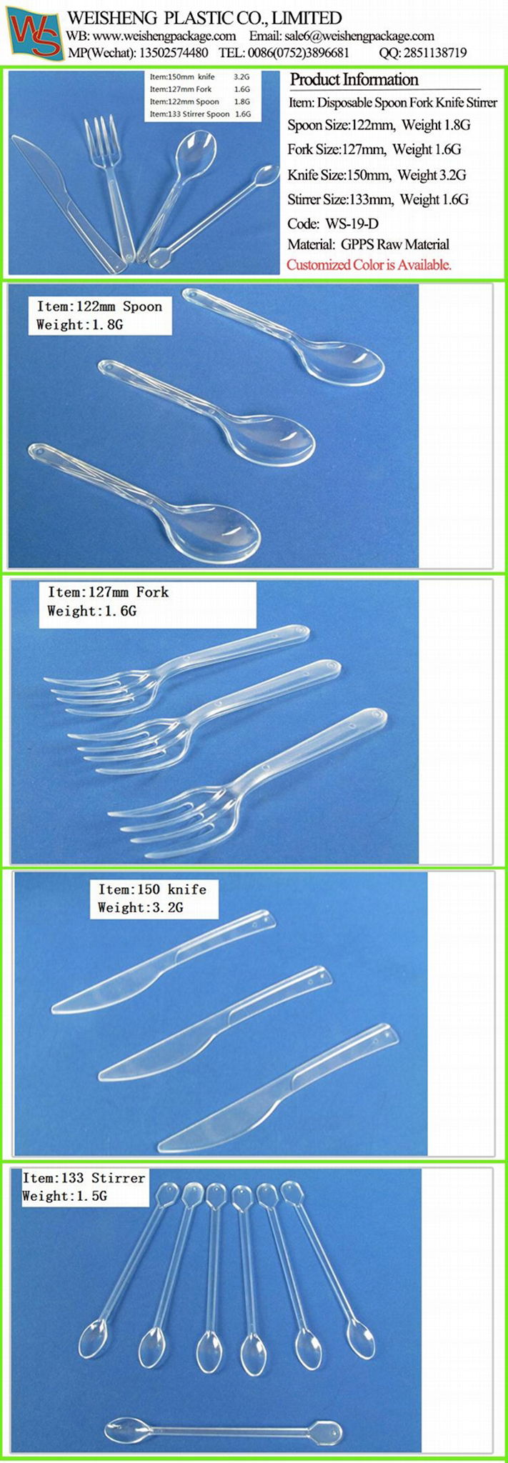 Disposable Plastic Tableware 5