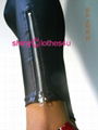 sexy fetish kinky shiny wetlook latex look leggings zipper pu spandex XS-M 5