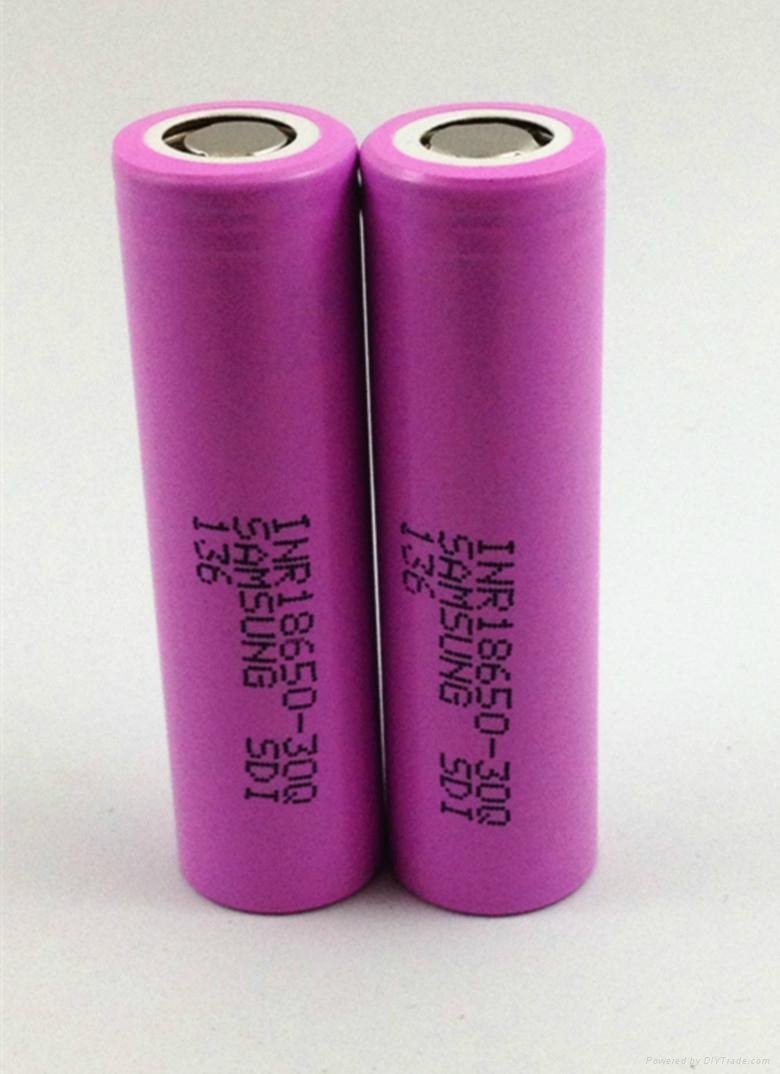 Hot selling!100% original samsung 18650 30Q rechargeable li-ion battery 3000mah  2