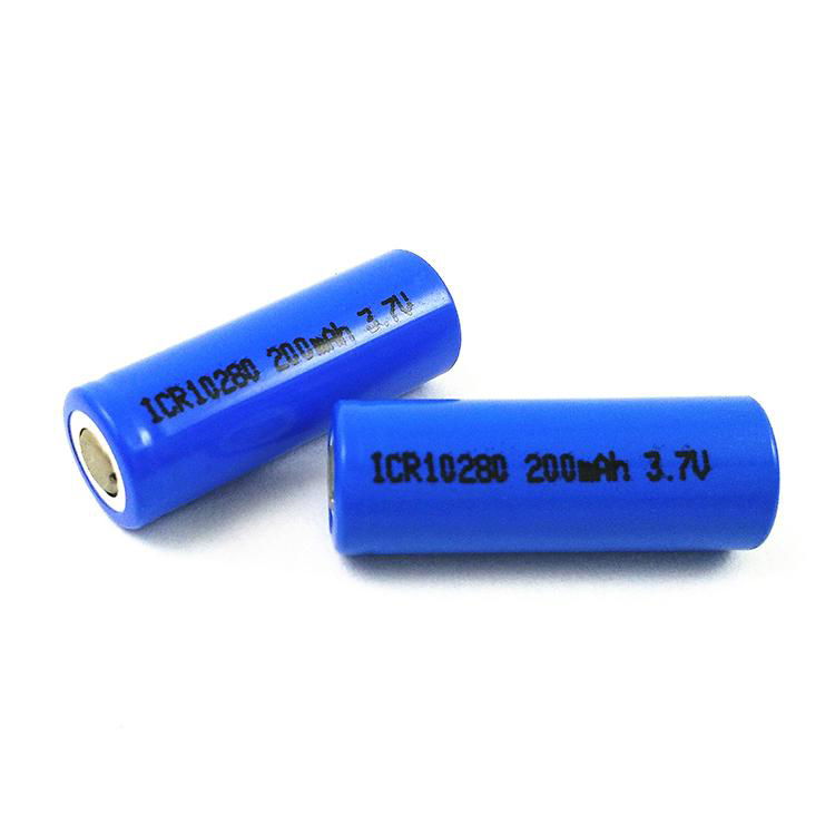 small size cylindrical lithium battery ICR 10280 3.7V 180mah for small toys 2