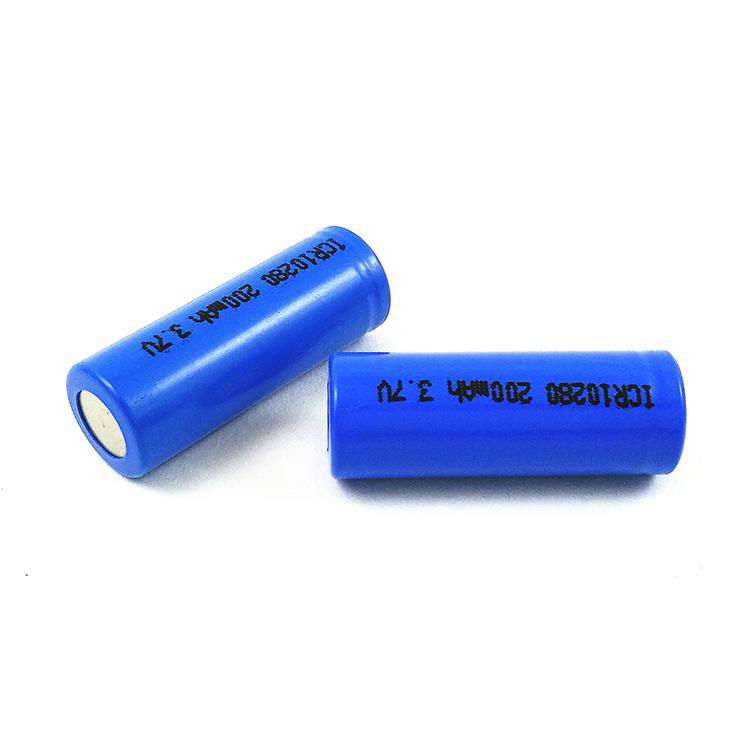 small size cylindrical lithium battery ICR 10280 3.7V 180mah for small toys 3