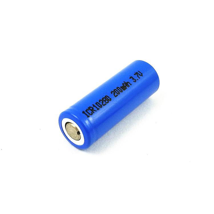 small size cylindrical lithium battery ICR 10280 3.7V 180mah for small toys 5