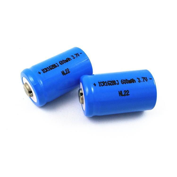 small size ICR 16280 rechargeable li ion battery 3.7v 500mah for toys 3