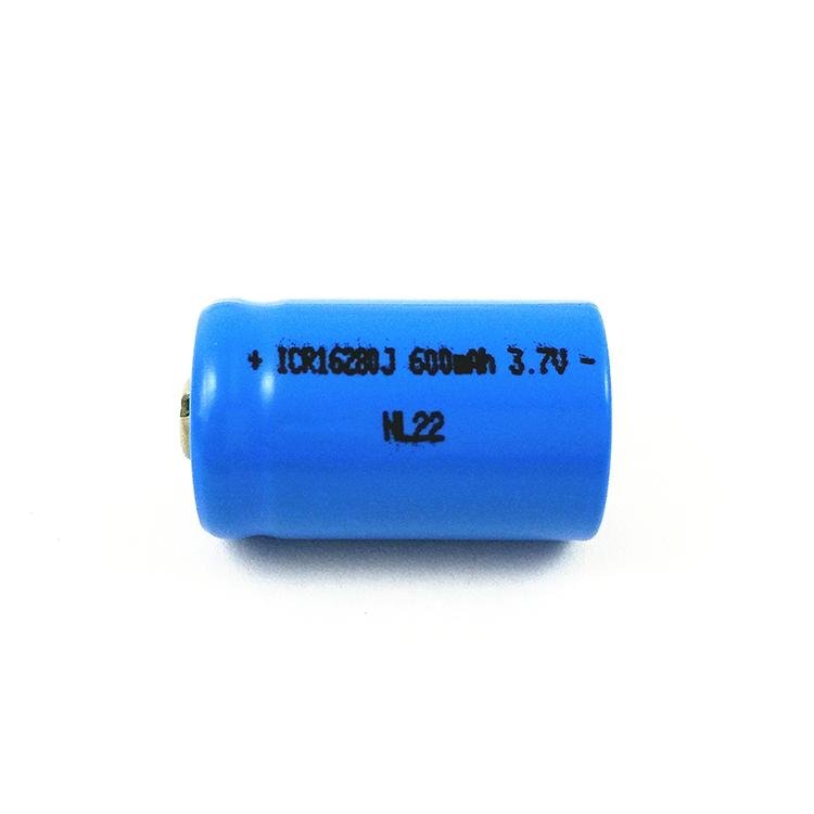 small size ICR 16280 rechargeable li ion battery 3.7v 500mah for toys 5