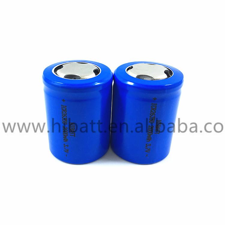 Flat top li ion battery ICR 26350 2000mah 3.7v for SMG Plus camera stabilize 5