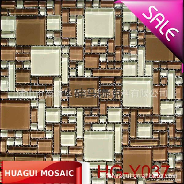 Size piece of crystal glass Mosaic background wall 2