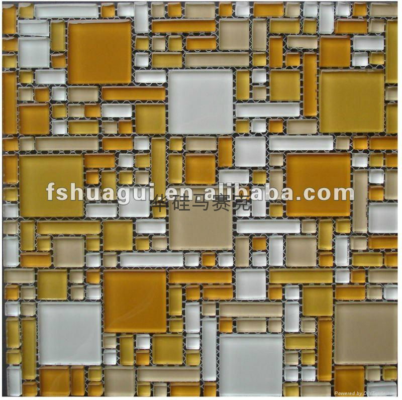 Size piece of crystal glass Mosaic background wall 3