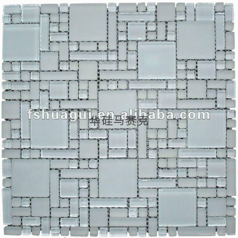 Size piece of crystal glass Mosaic background wall 4