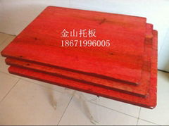 Bamboo glue plate brick machine