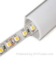 LED aluminum profiles for LED strips 16*16mm for PCB width 10mm 3