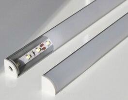 LED aluminum profiles for LED strips 16*16mm for PCB width 10mm 4
